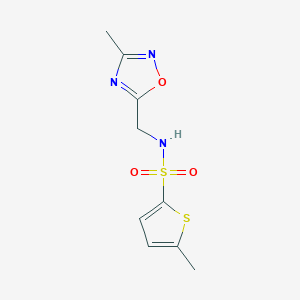 5-methyl-N-[(3-methyl-1,2,4-oxadiazol-5-yl)methyl]thiophene-2-sulfonamide