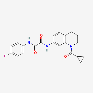 N'-[1-(cyclopropanecarbonyl)-3,4-dihydro-2H-quinolin-7-yl]-N-(4-fluorophenyl)oxamide