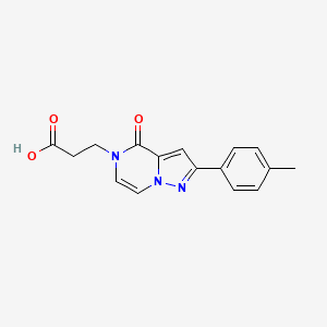 3-[2-(4-methylphenyl)-4-oxopyrazolo[1,5-a]pyrazin-5(4H)-yl]propanoic acid