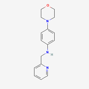 molecular formula C16H19N3O B2427295 4-(morpholin-4-yl)-N-(pyridin-2-ylmethyl)aniline CAS No. 940366-19-8