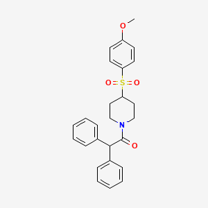 1-(4-((4-Methoxyphenyl)sulfonyl)piperidin-1-yl)-2,2-diphenylethanone