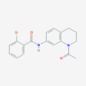 molecular formula C18H17BrN2O2 B2427304 N-(1-乙酰基-3,4-二氢-2H-喹啉-7-基)-2-溴苯甲酰胺 CAS No. 898438-97-6