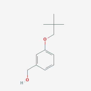 molecular formula C12H18O2 B2427316 [3-(2,2-二甲基丙氧基)苯基]甲醇 CAS No. 444922-27-4