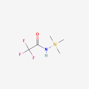 molecular formula C5H10F3NOSi B2427318 Acetamide, 2,2,2-trifluoro-N-(trimethylsilyl)- CAS No. 55982-15-5