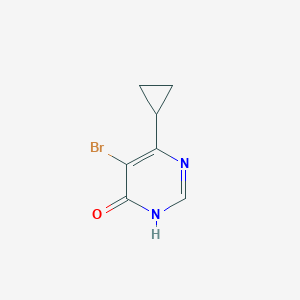 molecular formula C7H7BrN2O B2427320 5-Bromo-6-cyclopropylpyrimidin-4-OL CAS No. 27192-20-7