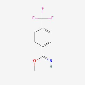 molecular formula C9H8F3NO B2427334 4-(三氟甲基)苯-1-甲酰亚胺甲酯 CAS No. 137714-33-1