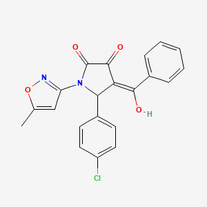 4-benzoyl-5-(4-chlorophenyl)-3-hydroxy-1-(5-methylisoxazol-3-yl)-1H-pyrrol-2(5H)-one