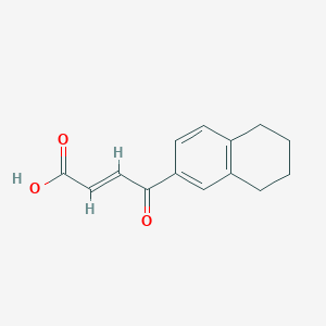 molecular formula C14H14O3 B2427342 (E)-4-(1,2,3,4-Tetrahydronaphthalen-6-yl)-4-oxobut-2-enoic acid CAS No. 22659-89-8