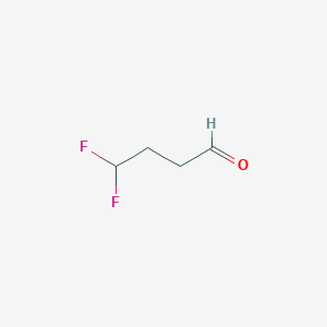 molecular formula C4H6F2O B2427367 4,4-Difluorobutanal CAS No. 1785532-42-4