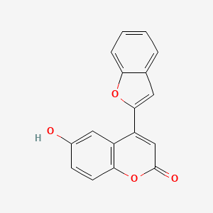 molecular formula C17H10O4 B2427386 4-(1-Benzofuran-2-yl)-6-hydroxychromen-2-one CAS No. 898430-01-8