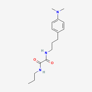 molecular formula C16H25N3O2 B2427407 N1-(3-(4-(二甲氨基)苯基)丙基)-N2-丙氧草酰胺 CAS No. 954041-90-8