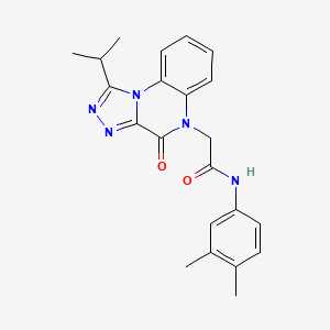 N-(3,4-dimethylphenyl)-2-(1-isopropyl-4-oxo-[1,2,4]triazolo[4,3-a]quinoxalin-5(4H)-yl)acetamide
