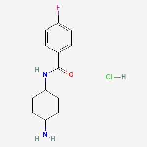 N-[(1R*,4R*)-4-Aminocyclohexyl]-4-fluorobenzamide hydrochloride
