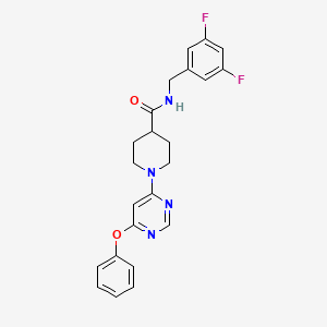 N-(3,5-difluorobenzyl)-1-(6-phenoxypyrimidin-4-yl)piperidine-4-carboxamide
