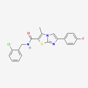 N-(2-chlorobenzyl)-6-(4-fluorophenyl)-3-methylimidazo[2,1-b]thiazole-2-carboxamide