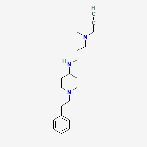 molecular formula C20H31N3 B2427455 N-{3-[methyl(prop-2-yn-1-yl)amino]propyl}-1-(2-phenylethyl)piperidin-4-amine CAS No. 2094182-64-4