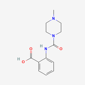 molecular formula C13H17N3O3 B2427458 2-(4-Methylpiperazine-1-carboxamido)benzoic acid CAS No. 1219584-57-2