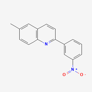 molecular formula C16H12N2O2 B2427515 6-甲基-2-(3-硝基苯基)喹啉 CAS No. 857204-98-9