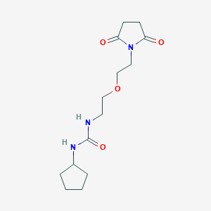 1-Cyclopentyl-3-(2-(2-(2,5-dioxopyrrolidin-1-yl)ethoxy)ethyl)urea