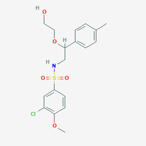 molecular formula C18H22ClNO5S B2427563 3-氯-N-(2-(2-羟乙氧基)-2-(对甲苯基)乙基)-4-甲氧基苯磺酰胺 CAS No. 1798524-03-4