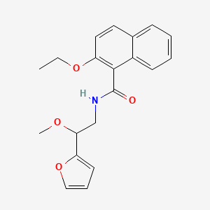 molecular formula C20H21NO4 B2427581 2-乙氧基-N-(2-(呋喃-2-基)-2-甲氧基乙基)-1-萘酰胺 CAS No. 1788559-52-3