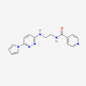 N-(2-((6-(1H-pyrrol-1-yl)pyridazin-3-yl)amino)ethyl)isonicotinamide