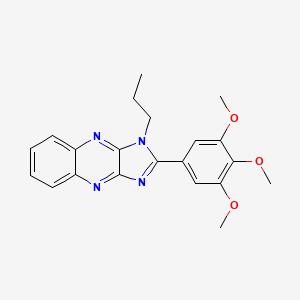 molecular formula C21H22N4O3 B2427601 1-丙基-2-(3,4,5-三甲氧基苯基)-1H-咪唑并[4,5-b]喹喔啉 CAS No. 844651-89-4