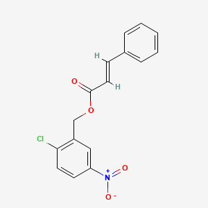 (2-chloro-5-nitrophenyl)methyl (2E)-3-phenylprop-2-enoate