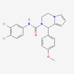 molecular formula C21H19Cl2N3O2 B2427621 N-(3,4-二氯苯基)-1-(4-甲氧基苯基)-3,4-二氢吡咯并[1,2-a]哒嗪-2(1H)-甲酰胺 CAS No. 899750-43-7
