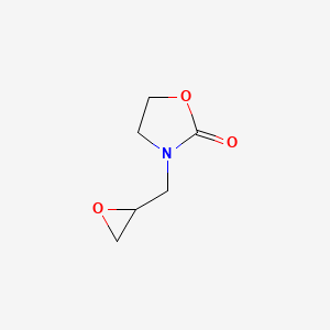 molecular formula C6H9NO3 B2427646 3-(Oxiran-2-ylmethyl)-1,3-oxazolidin-2-one CAS No. 21899-19-4