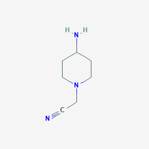 molecular formula C7H13N3 B2427655 2-(4-Aminopiperidin-1-yl)acetonitrile CAS No. 1154259-79-6