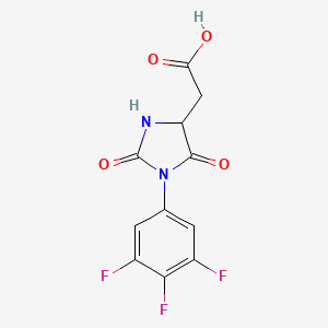 [2,5-Dioxo-1-(3,4,5-trifluorophenyl)imidazolidin-4-yl]acetic acid