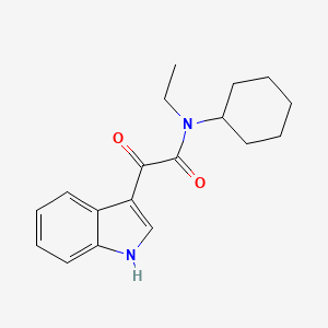 molecular formula C18H22N2O2 B2427690 N-cyclohexyl-N-ethyl-2-(1H-indol-3-yl)-2-oxoacetamide CAS No. 852367-07-8