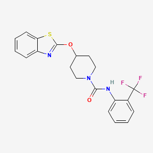 4-(benzo[d]thiazol-2-yloxy)-N-(2-(trifluoromethyl)phenyl)piperidine-1-carboxamide