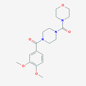 (3,4-Dimethoxyphenyl)[4-(morpholin-4-ylcarbonyl)piperazin-1-yl]methanone