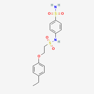molecular formula C16H20N2O5S2 B2427736 4-(2-(4-乙基苯氧基)乙基磺酰胺基)苯磺酰胺 CAS No. 1351658-75-7