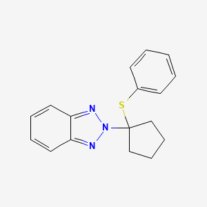 2-(1-Phenylsulfanylcyclopentyl)benzotriazole