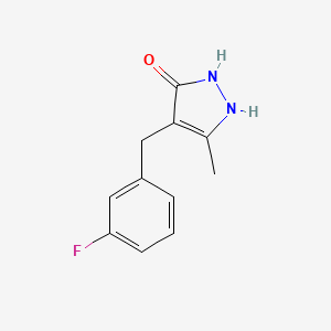 4-(3-Fluorobenzyl)-5-methyl-1,2-dihydro-3H-pyrazol-3-one