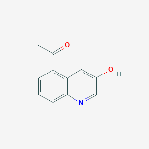 molecular formula C11H9NO2 B2427765 1-(3-Hydroxyquinolin-5-yl)ethanone CAS No. 2089651-70-5