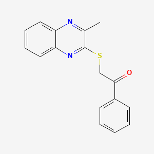 2-(3-Methylquinoxalin-2-yl)sulfanyl-1-phenylethanone
