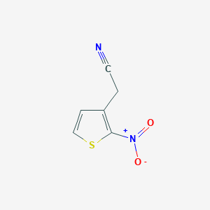 molecular formula C6H4N2O2S B2427787 (2-Nitro-3-thienyl)acetonitrile CAS No. 93418-94-1