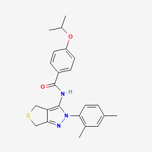 N-(2-(2,4-dimethylphenyl)-4,6-dihydro-2H-thieno[3,4-c]pyrazol-3-yl)-4-isopropoxybenzamide