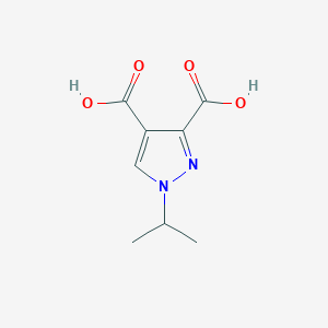 molecular formula C8H10N2O4 B2427810 1-Isopropyl-1H-pyrazole-3,4-dicarboxylic acid CAS No. 52942-78-6
