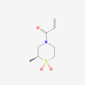 1-[(2R)-2-Methyl-1,1-dioxo-1,4-thiazinan-4-yl]prop-2-en-1-one