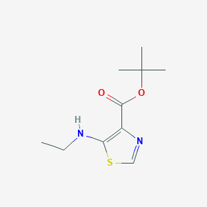 molecular formula C10H16N2O2S B2427820 Tert-butyl 5-(ethylamino)-1,3-thiazole-4-carboxylate CAS No. 2248414-65-3