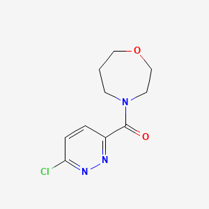 molecular formula C10H12ClN3O2 B2427821 (6-Chloropyridazin-3-yl)-(1,4-oxazepan-4-yl)methanone CAS No. 1343144-27-3