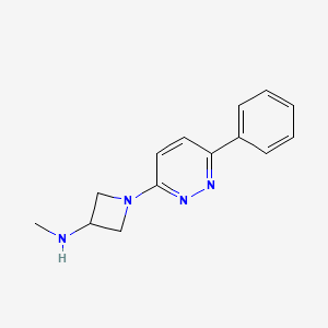 molecular formula C14H16N4 B2427825 N-Methyl-1-(6-phenylpyridazin-3-yl)azetidin-3-amine CAS No. 2380095-25-8