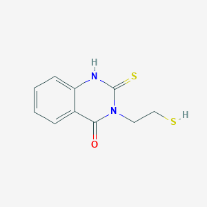 molecular formula C10H10N2OS2 B2427838 2-Sulfanyl-3-(2-sulfanylethyl)-3,4-dihydroquinazolin-4-one CAS No. 855715-15-0