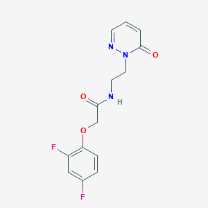 2-(2,4-difluorophenoxy)-N-(2-(6-oxopyridazin-1(6H)-yl)ethyl)acetamide