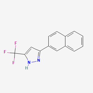 3-(naphthalen-2-yl)-5-(trifluoromethyl)-1H-pyrazole